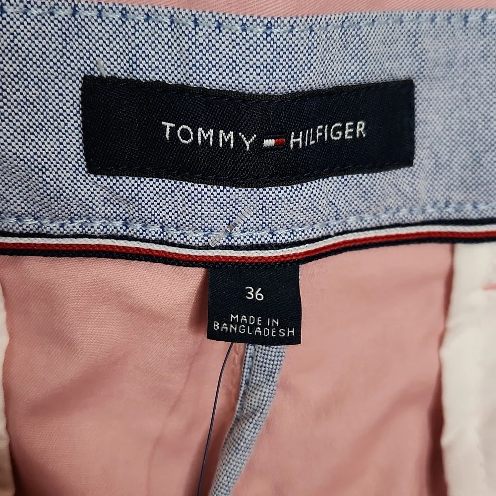 Tommy Hilfiger TH Flex salmon pink Nantucket Red chino shorts size 36